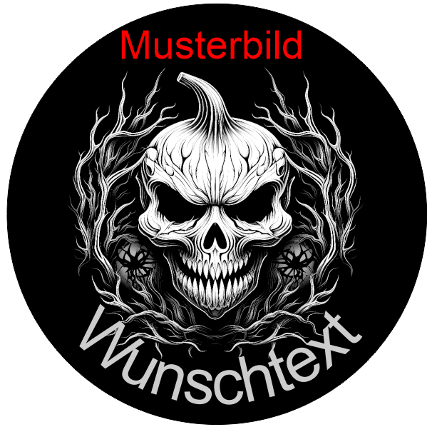Halloween Untersetzer Kürbis Skulls personalisierbar - RJC - Circle