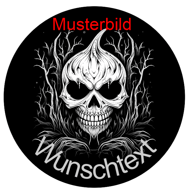 Halloween Untersetzer Kürbis Skulls personalisierbar - RJC - Circle