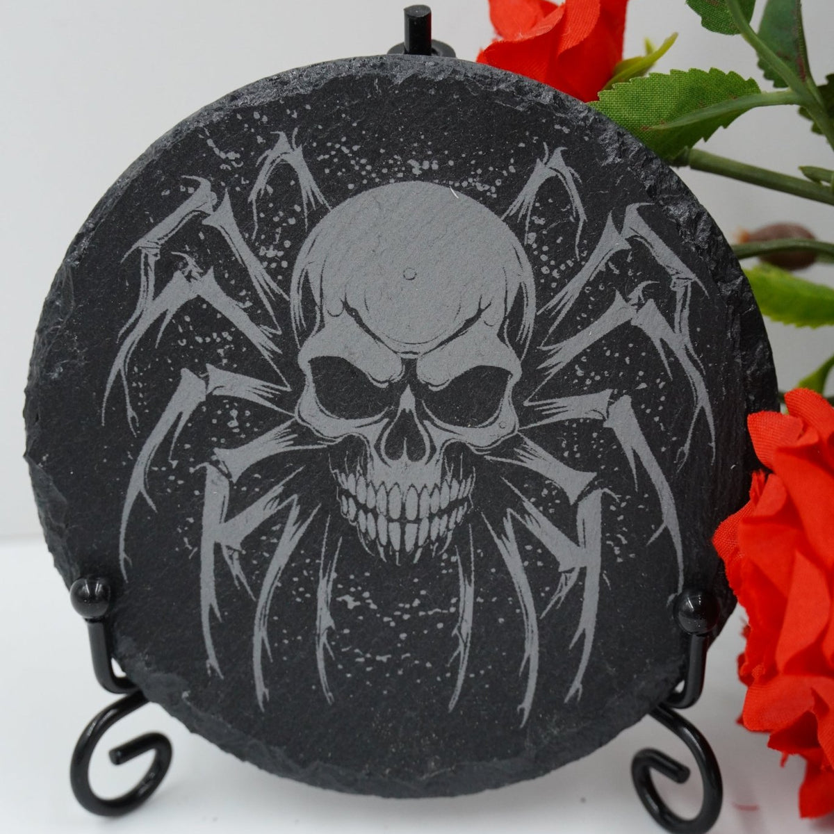 Halloween Untersetzer Kürbis Skulls personalisierbar - RJC - Circle