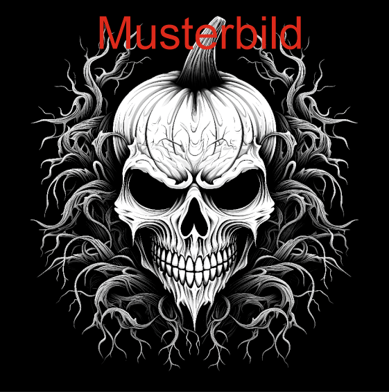 Halloween Untersetzer Kürbis Skulls personalisierbar - RJC - Circle