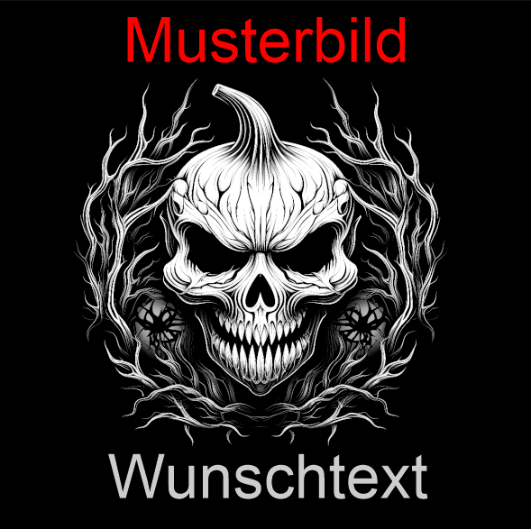 Halloween Untersetzer Kürbis Skulls personalisierbar - RJC - Circle