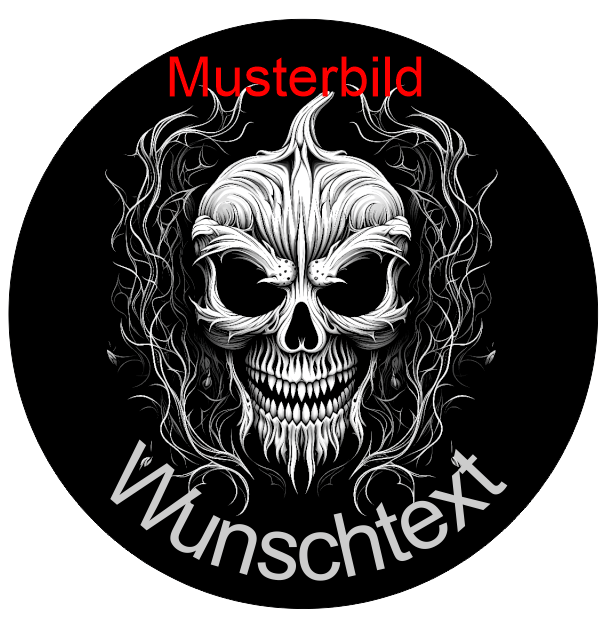 Halloween Untersetzer Kürbis Skulls personalisierbar - RJC - Circle