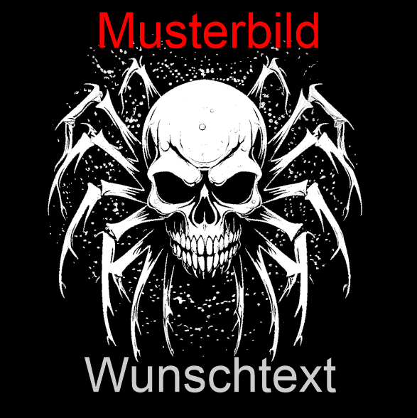 Halloween Untersetzer Kürbis Skulls personalisierbar - RJC - Circle