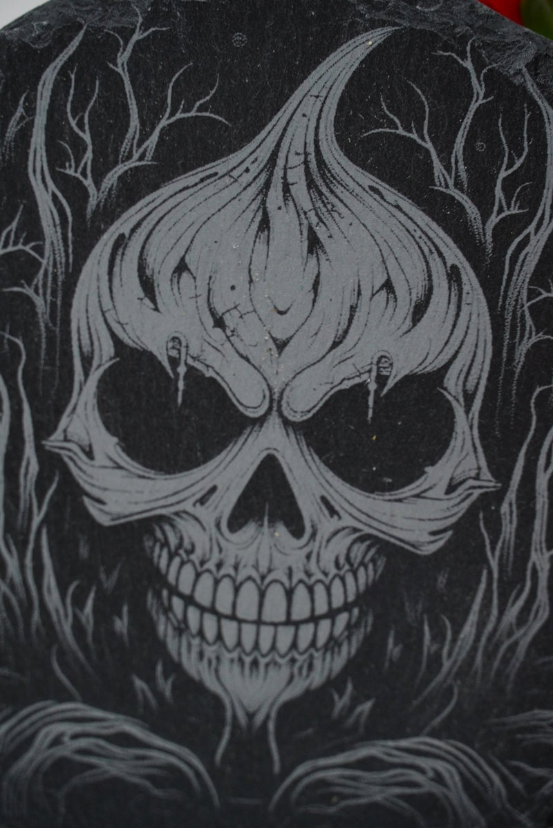 Halloween Untersetzer Kürbis Skulls personalisierbar - RJC - Circle