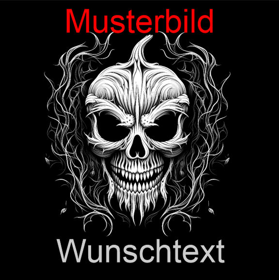 Halloween Untersetzer Kürbis Skulls personalisierbar - RJC - Circle