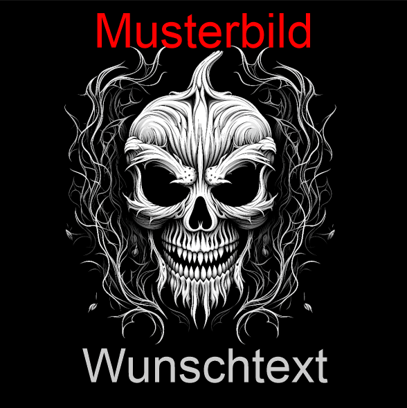 Halloween Untersetzer Kürbis Skulls personalisierbar - RJC - Circle