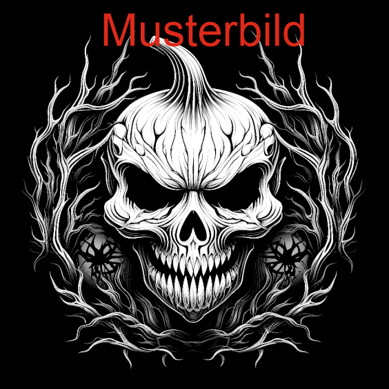 Halloween Untersetzer Kürbis Skulls personalisierbar - RJC - Circle