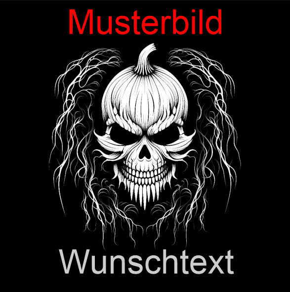 Halloween Untersetzer Kürbis Skulls personalisierbar - RJC - Circle