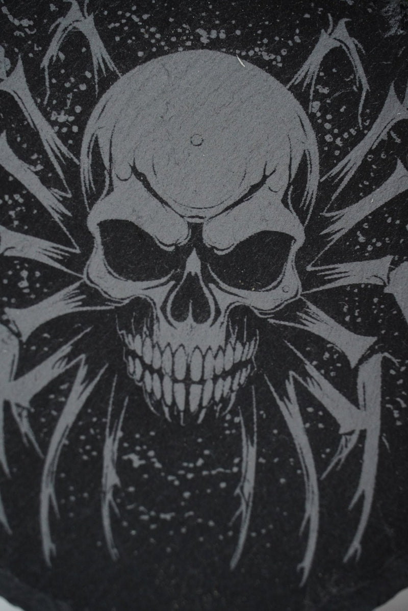 Halloween Untersetzer Kürbis Skulls personalisierbar - RJC - Circle