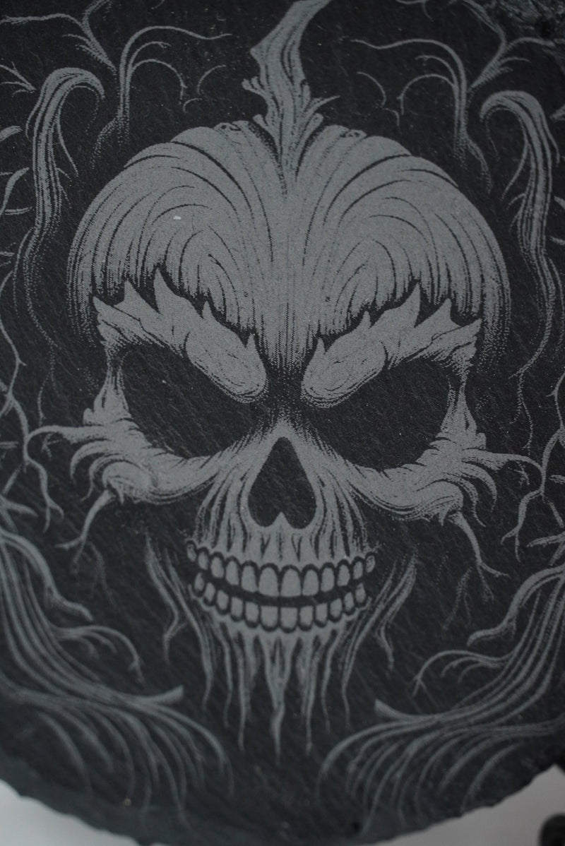 Halloween Untersetzer Kürbis Skulls personalisierbar - RJC - Circle