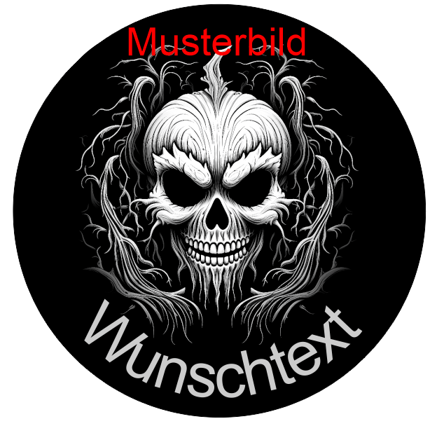 Halloween Untersetzer Kürbis Skulls personalisierbar - RJC - Circle