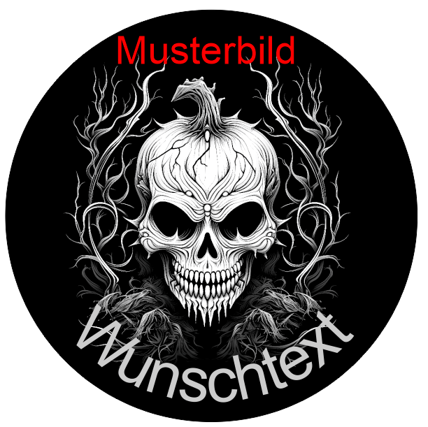 Halloween Untersetzer Kürbis Skulls personalisierbar - RJC - Circle