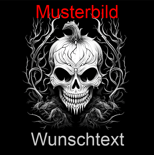 Halloween Untersetzer Kürbis Skulls personalisierbar - RJC - Circle