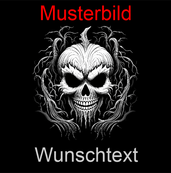 Halloween Untersetzer Kürbis Skulls personalisierbar - RJC - Circle