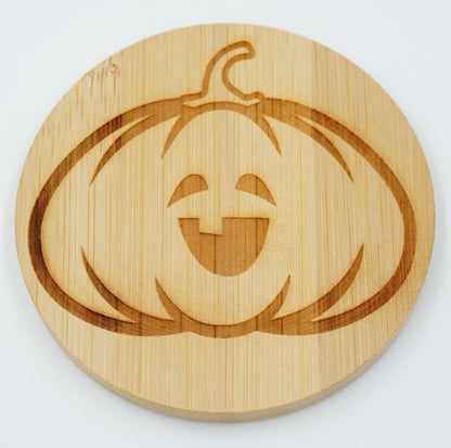 Halloween Untersetzer rund Bambus - RJC - Circle