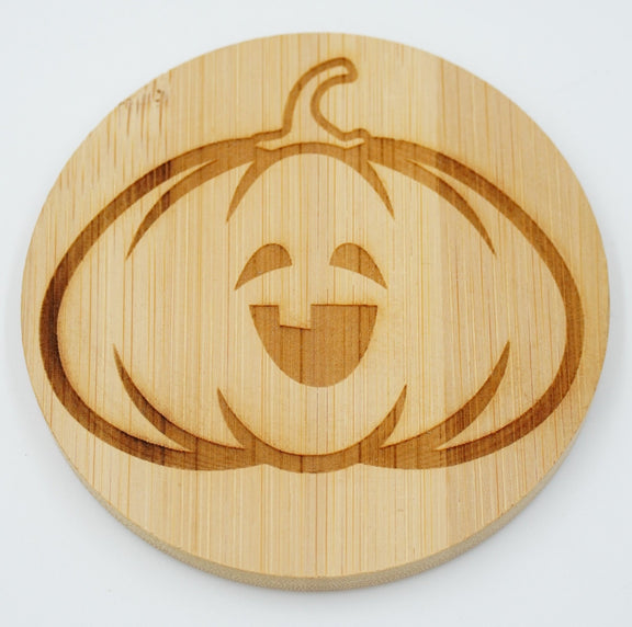 Halloween Untersetzer rund Bambus - RJC - Circle