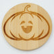 Halloween Untersetzer rund Bambus - RJC - Circle