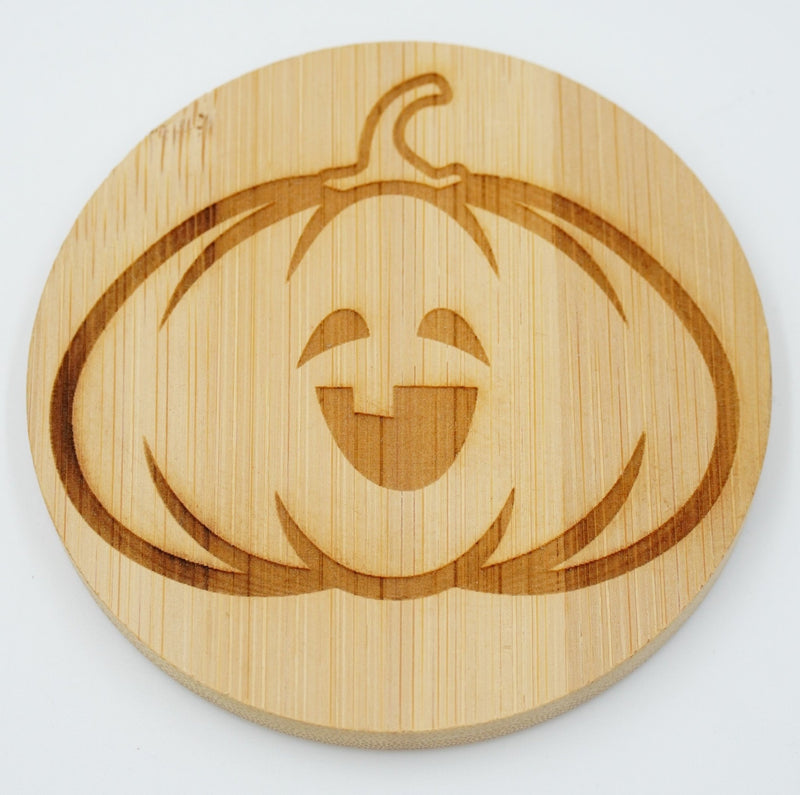 Halloween Untersetzer rund Bambus - RJC - Circle