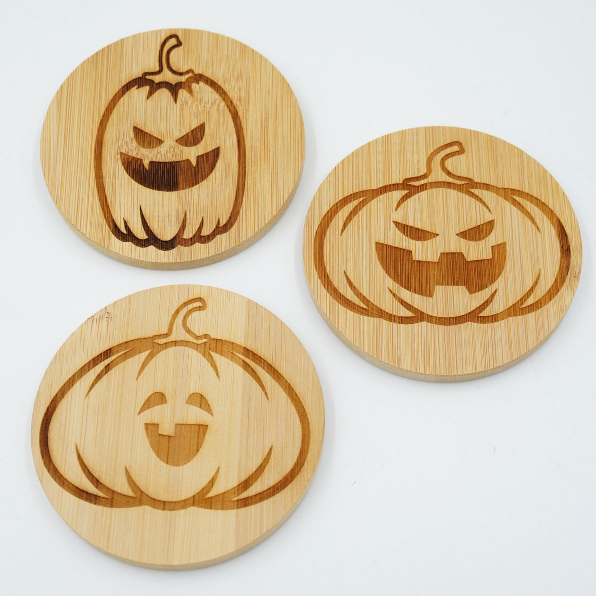 Halloween Untersetzer rund Bambus - RJC - Circle