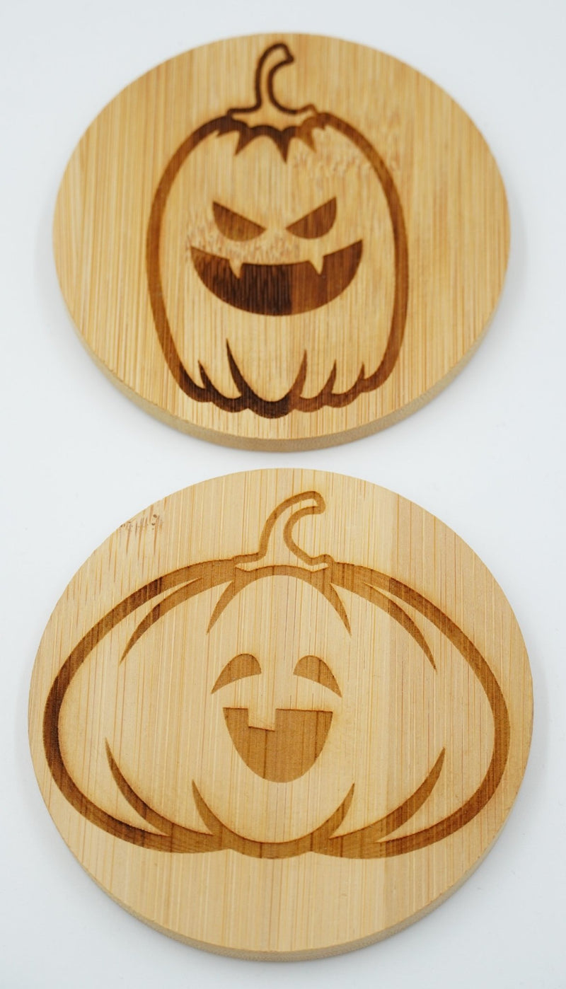 Halloween Untersetzer rund Bambus - RJC - Circle
