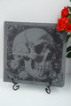 Halloween Untersetzer "Skull" der Erste im Blumenbett - personalisierbar - RJC - Circle