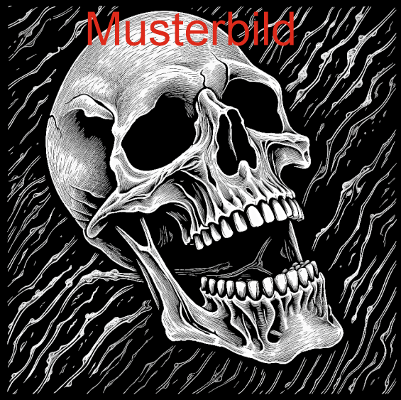 Halloween Untersetzer Skulls personalisierbar - RJC - Circle