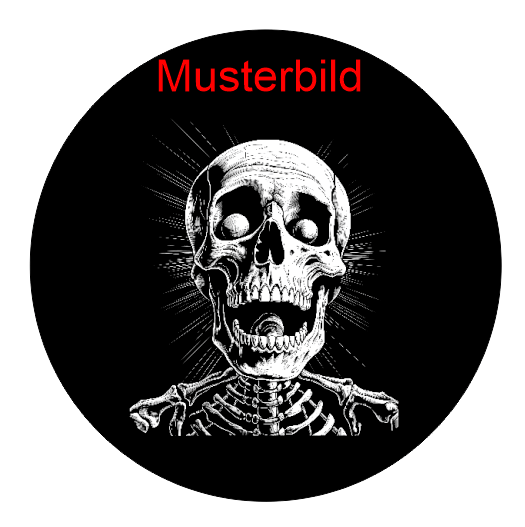 Halloween Untersetzer Skulls personalisierbar - RJC - Circle