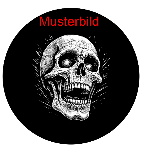 Halloween Untersetzer Skulls personalisierbar - RJC - Circle