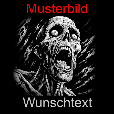 Halloween Untersetzer Skulls personalisierbar - RJC - Circle