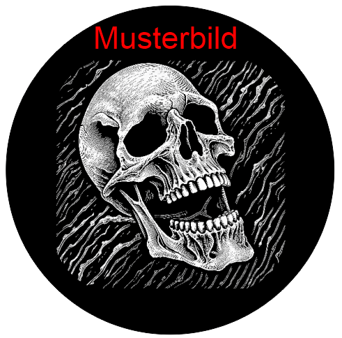 Halloween Untersetzer Skulls personalisierbar - RJC - Circle