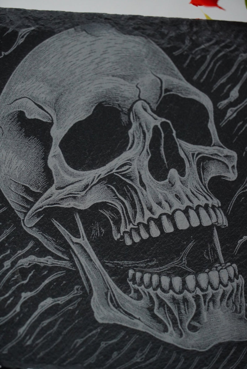 Halloween Untersetzer Skulls personalisierbar - RJC - Circle