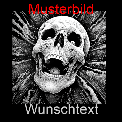 Halloween Untersetzer Skulls personalisierbar - RJC - Circle