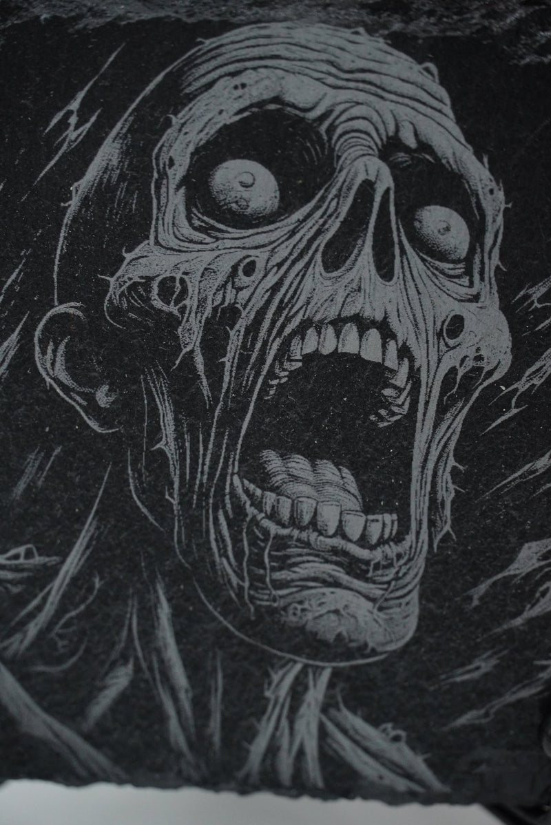 Halloween Untersetzer Skulls personalisierbar - RJC - Circle