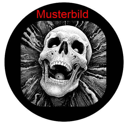 Halloween Untersetzer Skulls personalisierbar - RJC - Circle