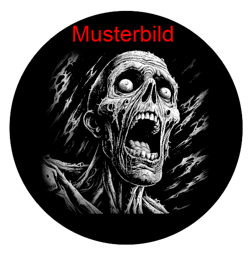 Halloween Untersetzer Skulls personalisierbar - RJC - Circle