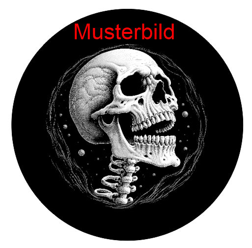 Halloween Untersetzer Skulls personalisierbar - RJC - Circle