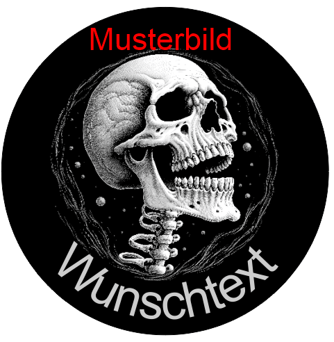 Halloween Untersetzer Skulls personalisierbar - RJC - Circle