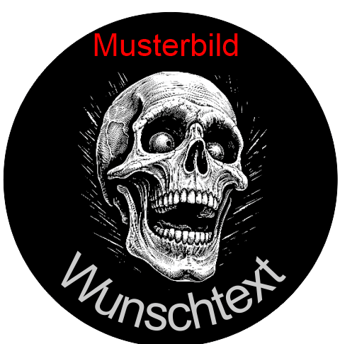 Halloween Untersetzer Skulls personalisierbar - RJC - Circle