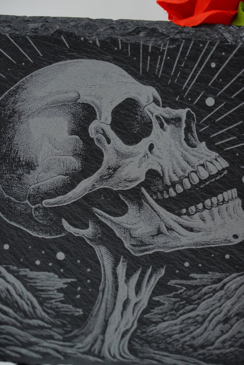 Halloween Untersetzer Skulls personalisierbar - RJC - Circle