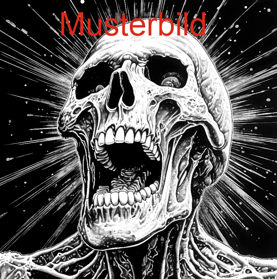 Halloween Untersetzer Skulls personalisierbar - RJC - Circle