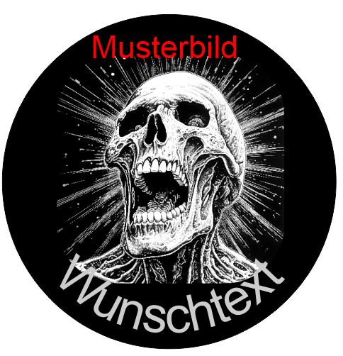 Halloween Untersetzer Skulls personalisierbar - RJC - Circle