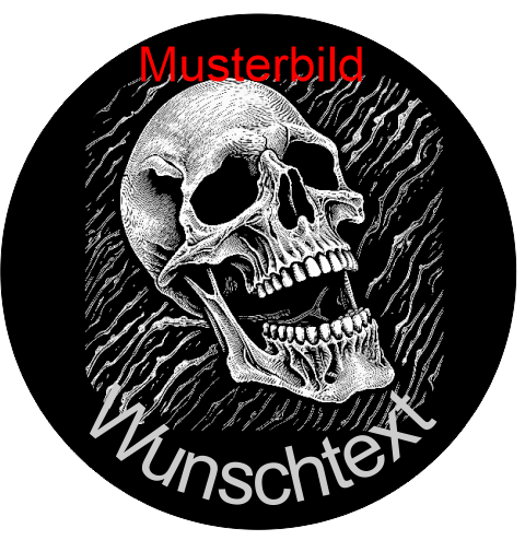 Halloween Untersetzer Skulls personalisierbar - RJC - Circle