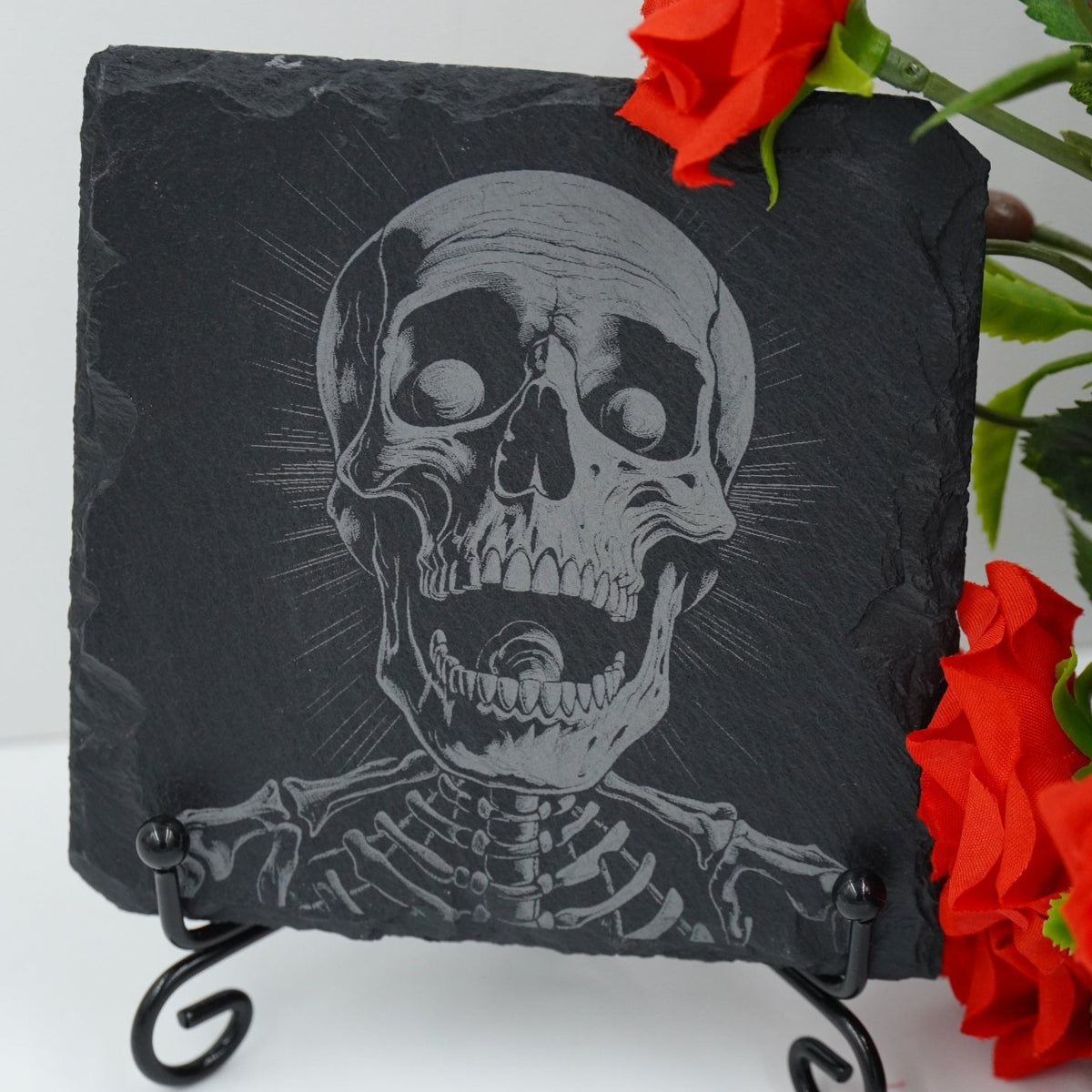Halloween Untersetzer Skulls personalisierbar - RJC - Circle