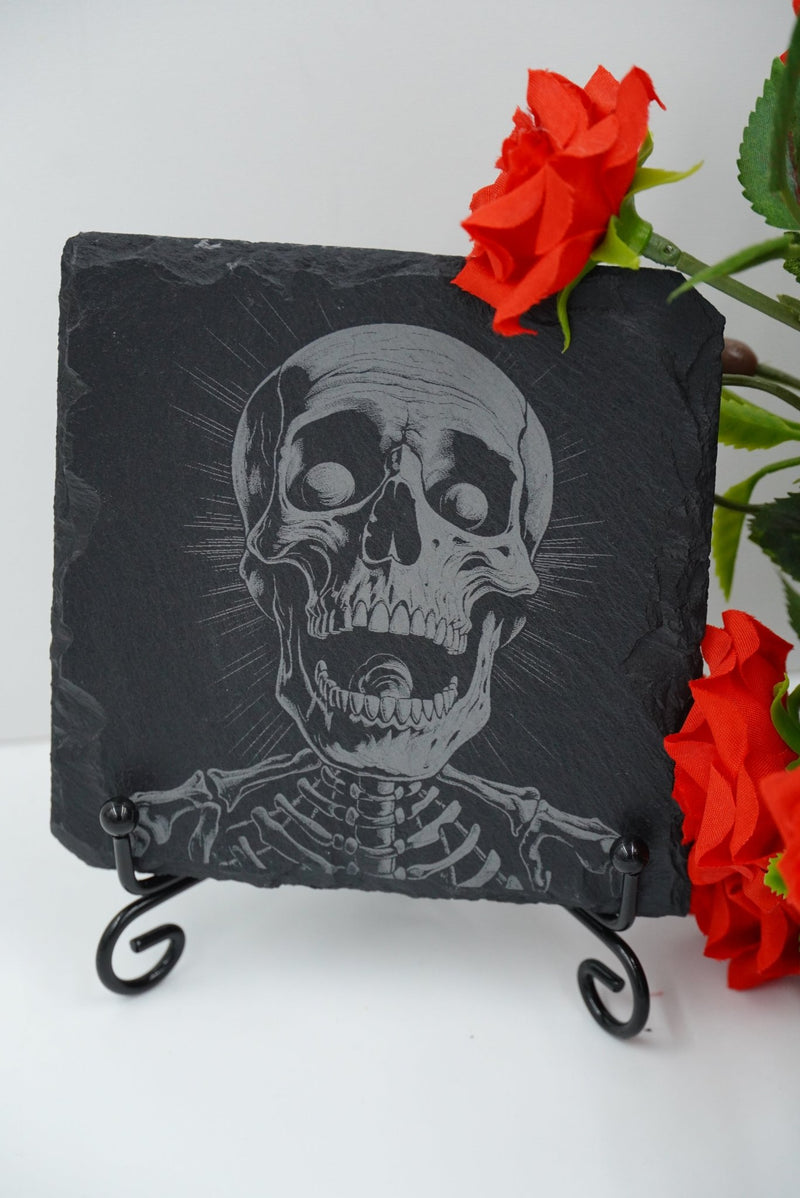 Halloween Untersetzer Skulls personalisierbar - RJC - Circle