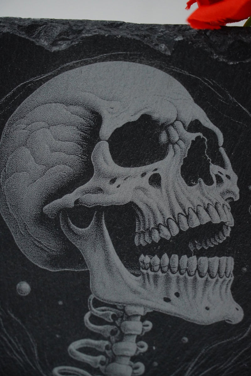 Halloween Untersetzer Skulls personalisierbar - RJC - Circle