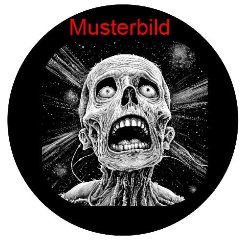 Halloween Untersetzer Skulls personalisierbar - RJC - Circle