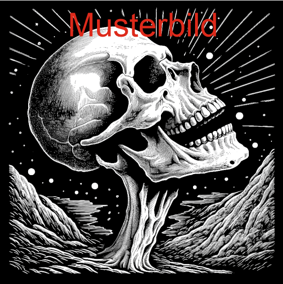 Halloween Untersetzer Skulls personalisierbar - RJC - Circle