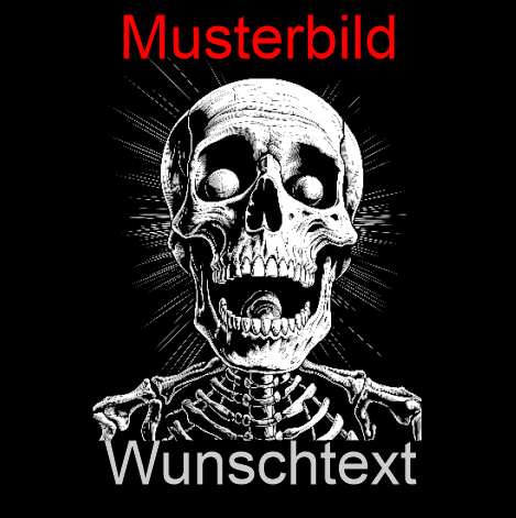 Halloween Untersetzer Skulls personalisierbar - RJC - Circle