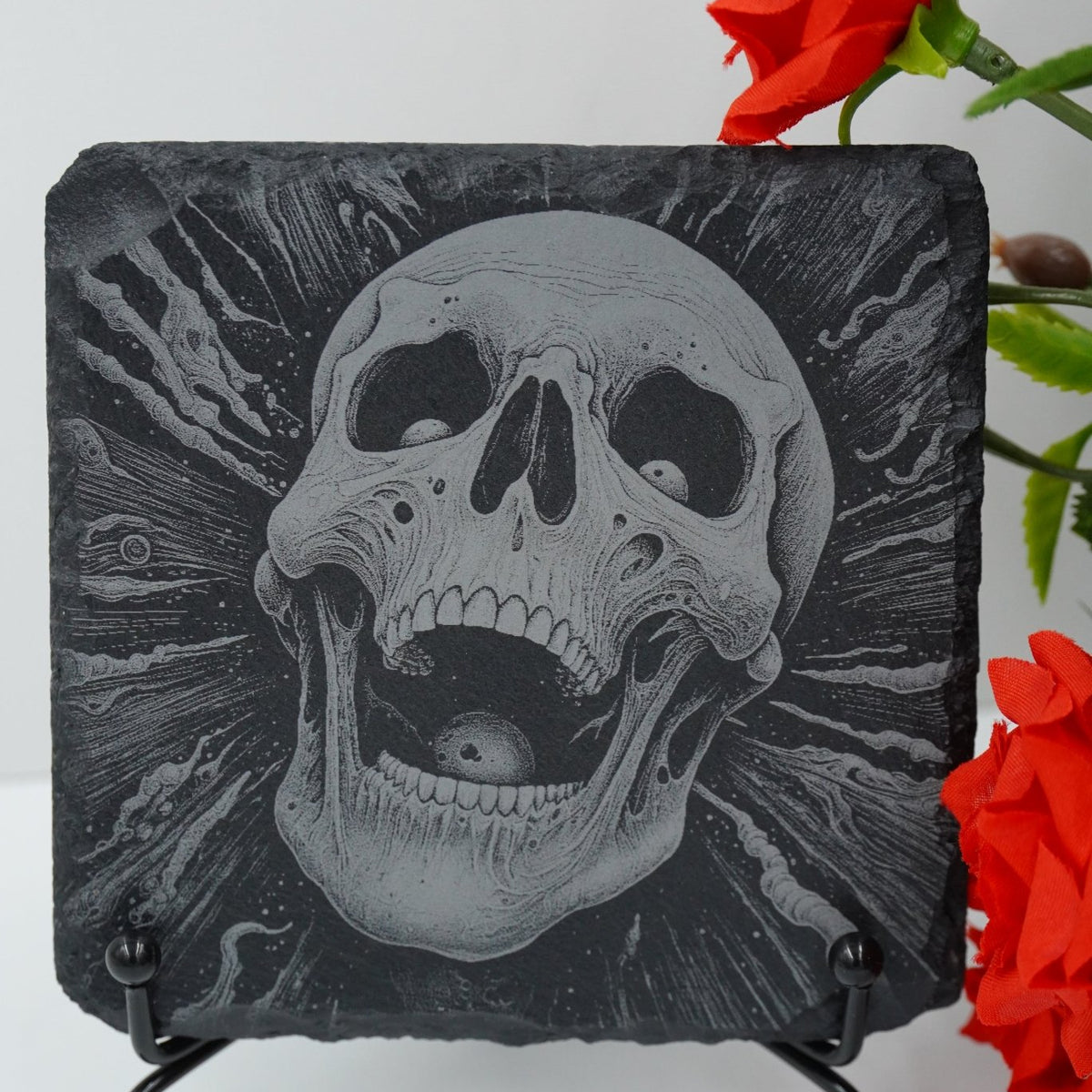 Halloween Untersetzer Skulls personalisierbar - RJC - Circle