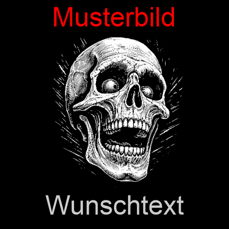 Halloween Untersetzer Skulls personalisierbar - RJC - Circle